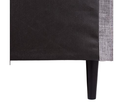 Kontinentaalvoodi LAARA 120x200cm, hall, 121x208xH119cm