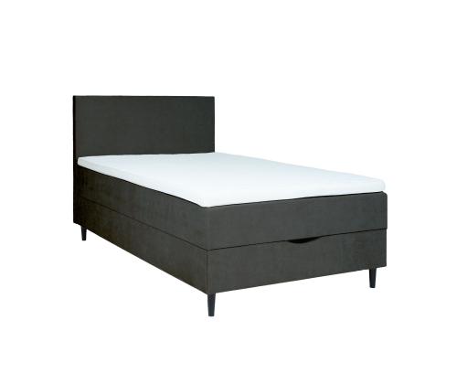 Kontinentaalvoodi LAARA 120x200cm, tumehall, 121x208xH119cm