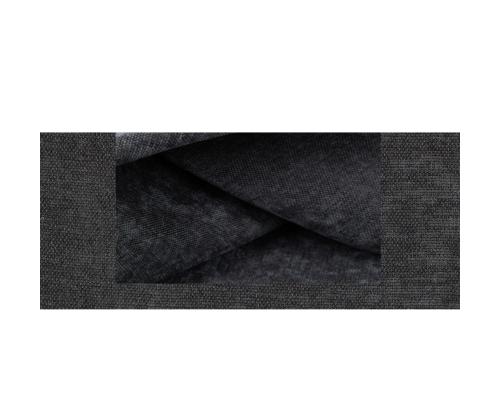 Kontinentaalvoodi LEVI 120x200cm, madratsiga, tumehall, 123x210xH114,5cm