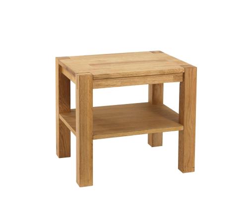 Öökapp/laud CHICAGO NEW, 50x40xH45cm, riiuliga, puit: tammespoon/MDF, värvus: naturaalne, viimistlus: õlitatud