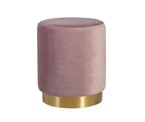 Tumba LA PERLA D35xH42cm, kattematerjal: samet kangas, värv: vanaroosa