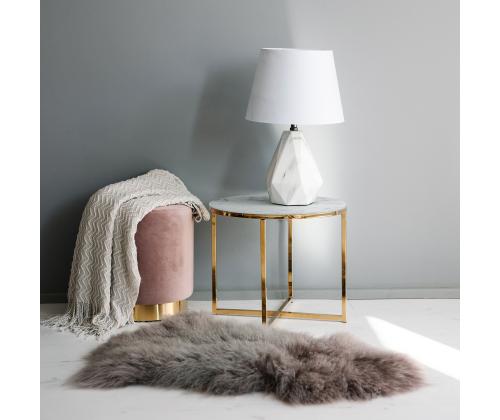 Tumba LA PERLA D35xH42cm, kattematerjal: samet kangas, värv: vanaroosa