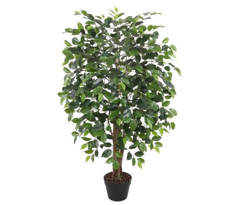 Kunstpuu FICUS, H120cm, 1 tüvega, must pott