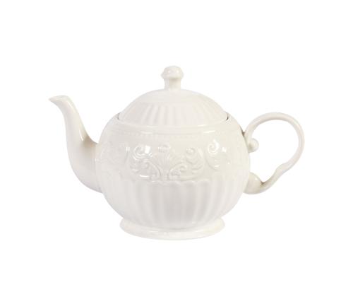 Teekann SOFIA, 600ml, D13xH14cm, valge