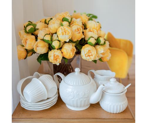 Koorekann SOFIA, 200ml, D9xH11cm, valge