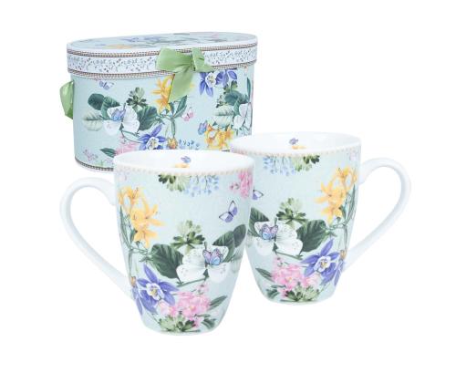 Kruusid MIA FLORA H10,5cm 340m 2tk kinkekarbis