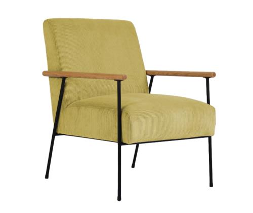 Tugitool JADE 63x75,5xH85,5cm, kollane