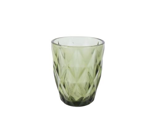 Joogiklaas madal CORAL 250ml, D8xH10cm, roheline