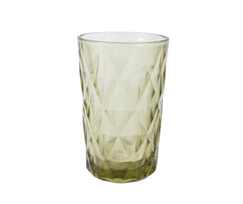 Joogiklaas kõrge CORAL 350ml, D8xH12cm, roheline
