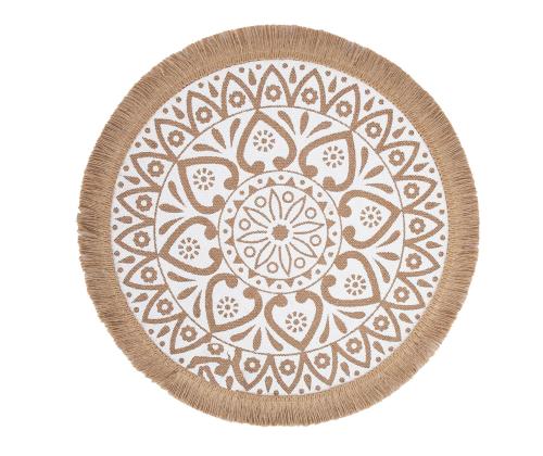 Lauamatt SOL, valge muster, mix