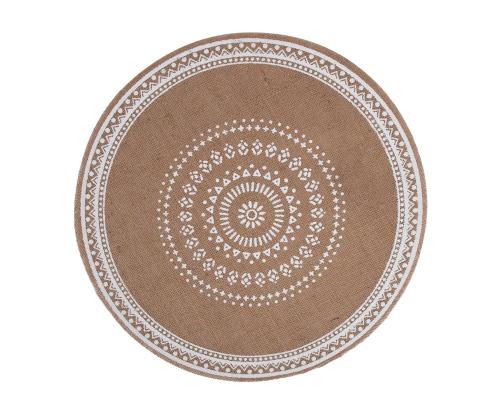 Lauamatt SUN, valge trükk, mix