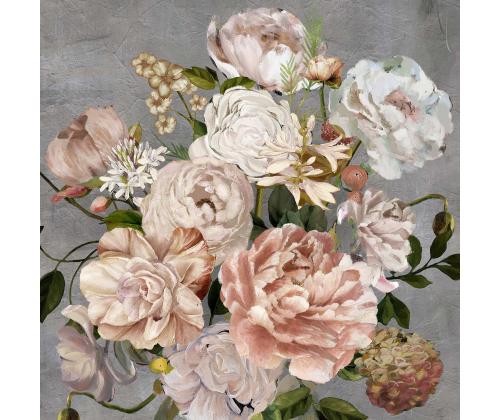 Õlimaal 100x100cm, lillekimp