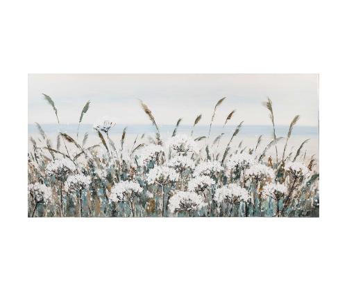 Õlimaal 70x140cm, valged põllulilled