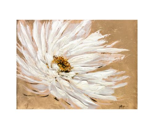 Õlimaal 90x120cm, valge õis beeþil taustal
