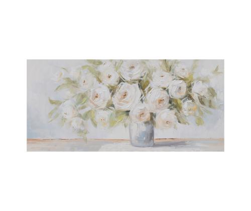 Õlimaal 70x150cm, õied vaasis