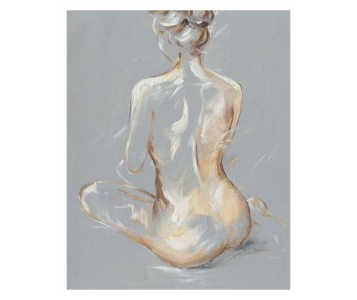 Õlimaal 80x100cm, istuv naine