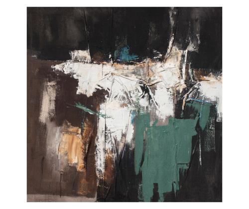 Õlimaal 120x120cm, abstraktne õhtu