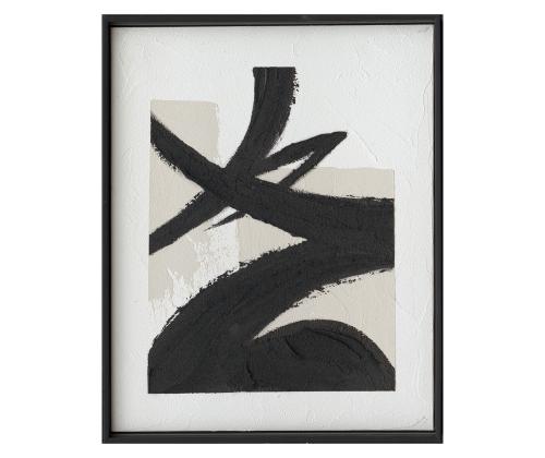 Maal raamiga 40x50cm, must joon