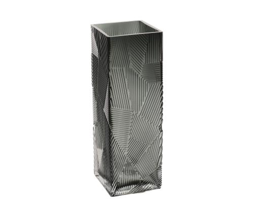 Vaas ZANA 10x10xH30cm, hall klaas