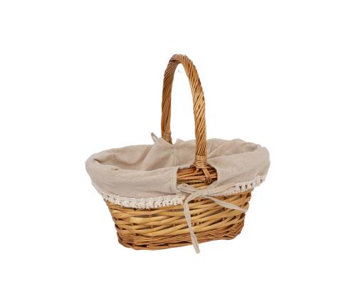 Korv MAXINE 31x23xH30cm, sangaga, helepruun punutis