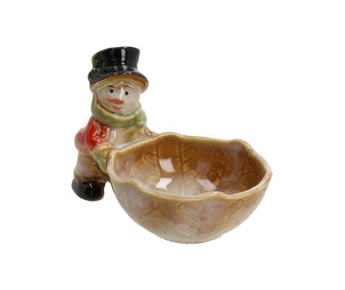 Dekoratsioon AMY SNOWMAN 16x10x9.5cm