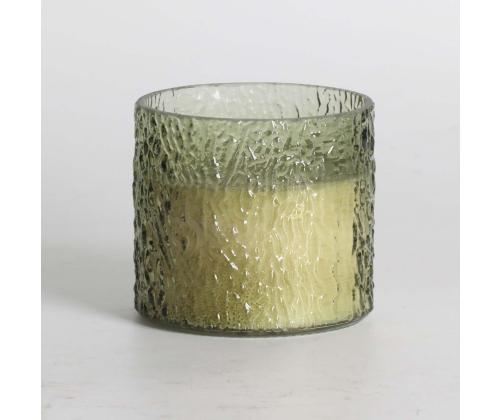 Lõhnaküünal klaasis NATURE GREEN H9cm, Tranquil Summer