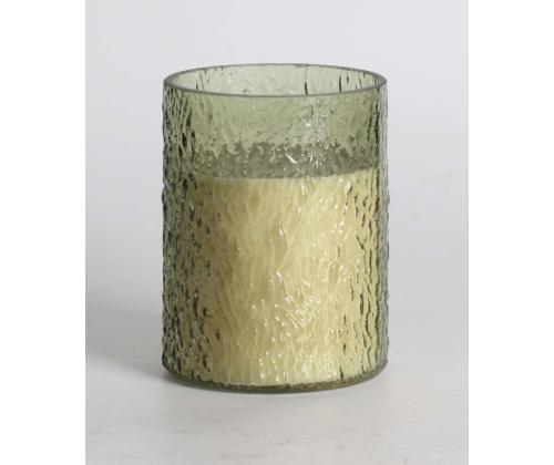 Lõhnaküünal klaasis NATURE GREEN H13cm, Tranquil Summer