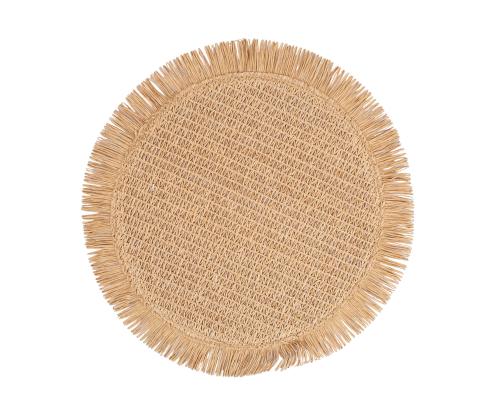 Lauamatt SUZAN D38cm jute, beež