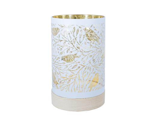 LED-küünal WINGS BIRDIE D9,5xH15cm valge, taimer 6h