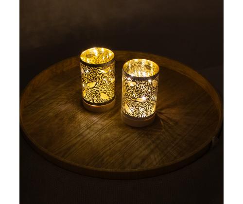 LED-küünal WINGS BIRDIE D9,5xH15cm valge, taimer 6h