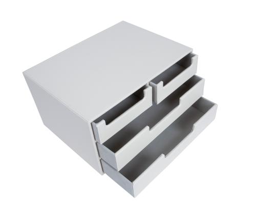 Dokumendisahtlid WILMA 34x26x18,5cm, valge