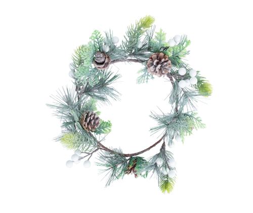 Pärg GREENLAND D20cm, valged marjad