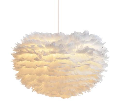 Laelamp FEATHER D30cm valge