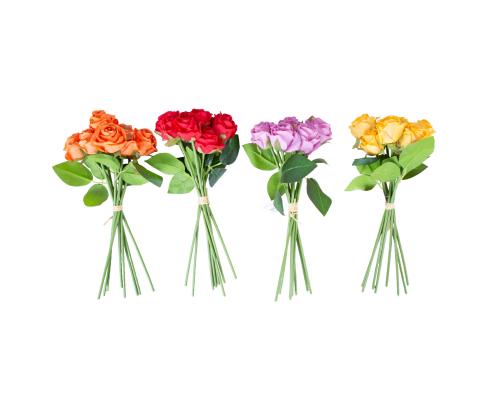 Kunstlill FLOWERLY H32cm roos, mix