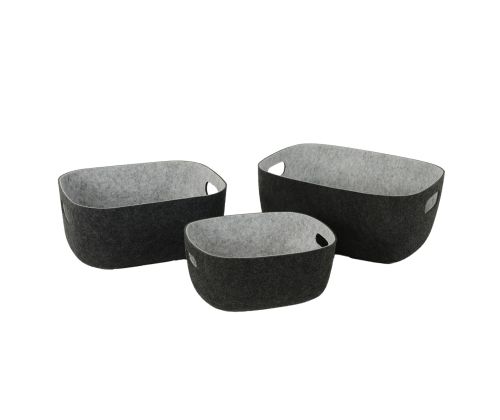 Kast LIDO POP 36x28xH16cm, tumehall vilt