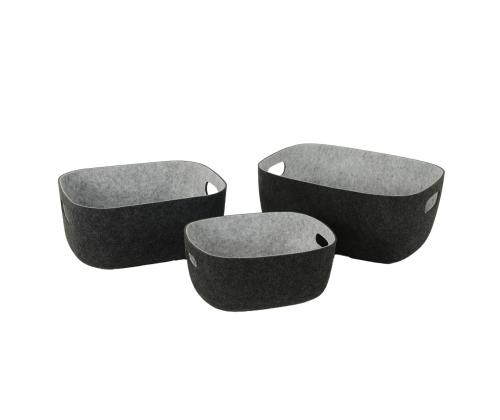 Kast LIDO POP 32x24xH14cm, tumehall vilt