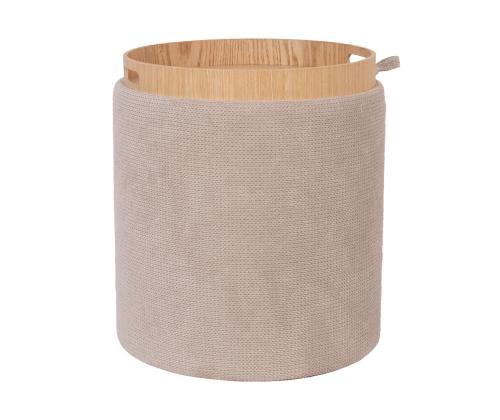 Tumba/laud HIRO D34,5xH37cm, beež, panipaigaga