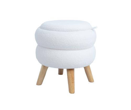 Tumba/laud HANA D40xH41cm, valge, panipaigaga