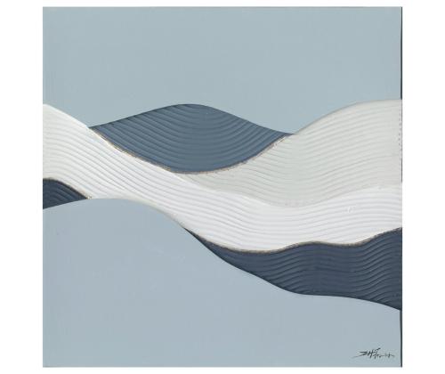 Õlimaal 100x100cm, abstraktne meri