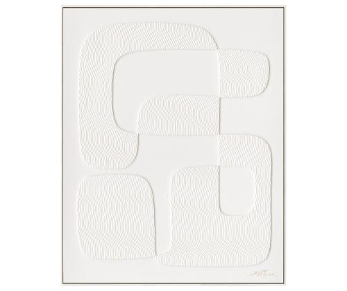 Maal raamiga 80x100cm, valge kujund