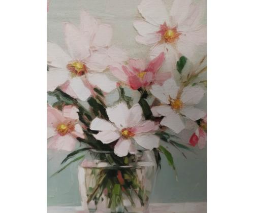 Seinapilt WALLY 40x40cm, lillekimp