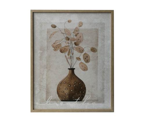 Seinapilt WALLY 40x50cm, ümaras vaasis