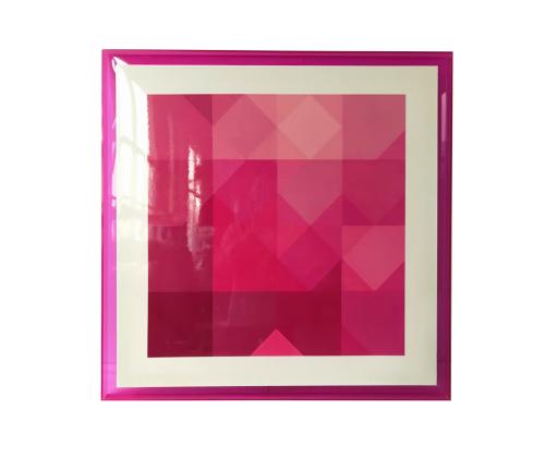 Seinapilt WALLY 80x80cm, roosa, akrüül