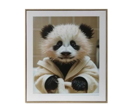 Seinapilt WALLY 40x50cm, panda beebi