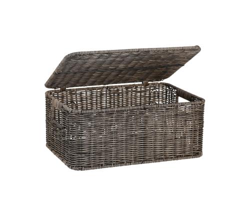 Korv BASILE 37x27xH17cm, tumepruun