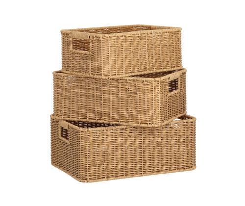 Korv BASILE 34x24xH13,5cm, helepruun