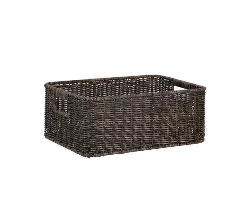 Korv BASILE 34x24xH13,5cm, tumepruun