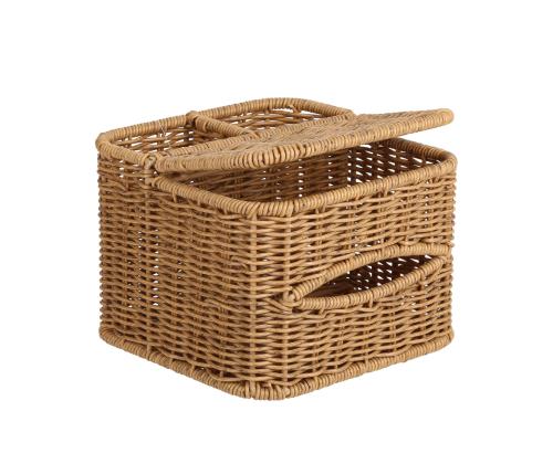 Tops BASILE 18x18xH13,5cm, helepruun