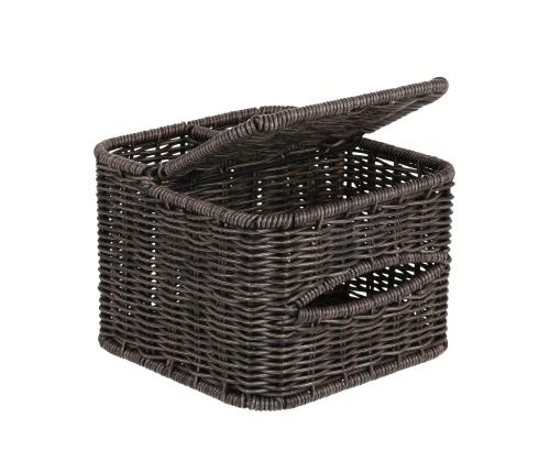 Tops BASILE 18x18xH13,5cm, tumepruun