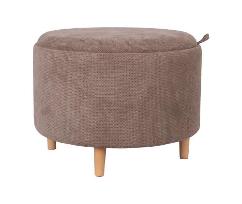 Tumba/laud HIRO D56xH42.5cm, helepruun, panipaigaga